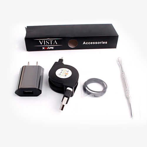 XVAPE VISTA concentrate vaporizer with quartz heating cup and glass bubbler