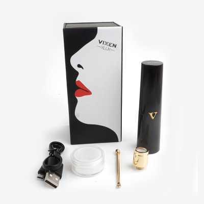 XLUX VIXEN Female Wax Vaporizer in Black