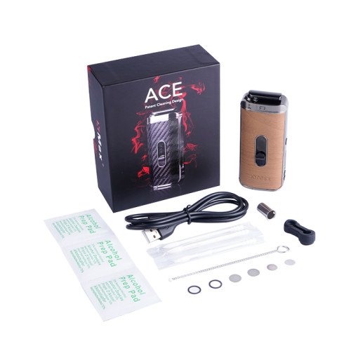 XMAX ACE herb and concentrate VAPORIZER with auto-cleaning function in wood