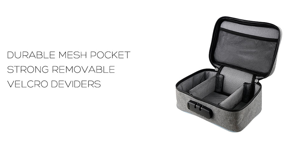 dark-grey Protable Moistureproof Smell Proof Bag Lockable Travel Case Stash  Box Container | Catch.com.au