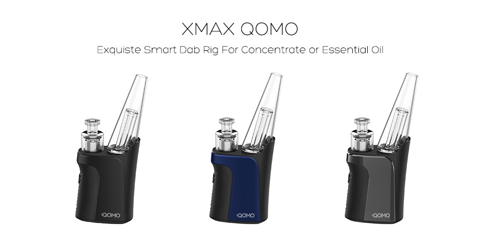XMAX QOMO Portable Dab Rig in Black | XMAX - topgreen.com