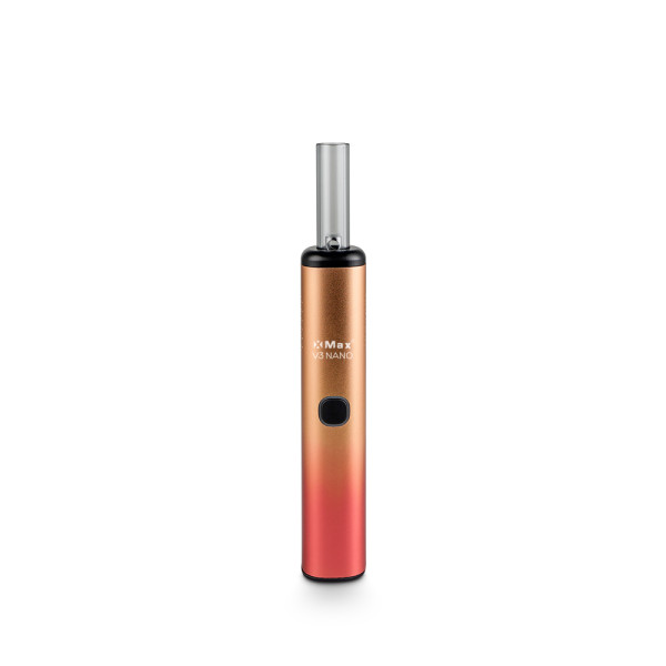 XMAX V3 NANO Elegant Pen Size Hybrid Dry Herb Vaporizer in Red-Yellow Gradient