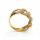 Pavé Curb Chain Diamond Ring in 18K Yellow Gold