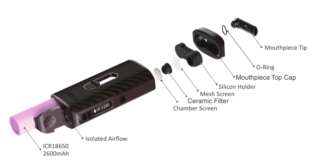 XMAX ACE Herb Vaporizer SCHEMATIC DIAGRAM