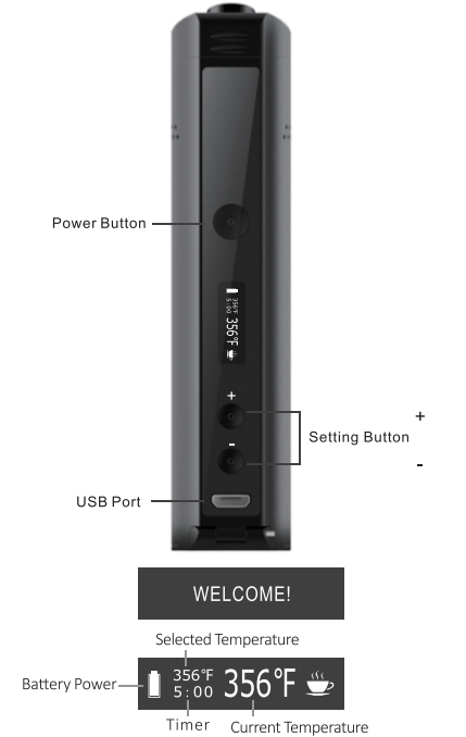 Hold and press the power button for 3 seconds to turn on the XMAX STARRY3.0