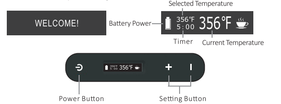 oled screen of xmax vital