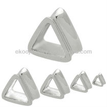 316L Surgical Steel Casting Flared Triangle Plug 6mm-16mm Mixed Sizes Triangle Ear Tunnel Body Jewelry Triangle Earlets