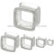 316L Surgical Steel Casting Flared Square Plug 6mm-16mm Mixed Sizes Square Ear Tunnel Body Jewelry Square Earlets