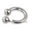 Body Jewelry Mixed Sizes 316L Surgical Steel Internally Threaded Horseshoe Lip Rings