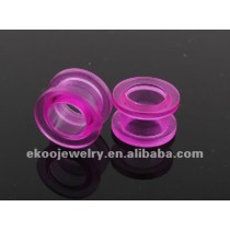 Violet Acrylic Screw On Tunnel Ear Tunnel Body Piercing Jewelry