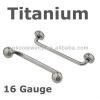 Highly Polished G23 Titanium Body Jewelry Titanium Flat Surface Barbell 16 Gauge Mixed Sizes Surface Piercing
