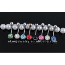 Multi Crystal Belly Ring Body Jewelry