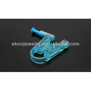 Free Shipping Sterilized Disposable Ear Piercing Gun with Clear Gem Earring Studs