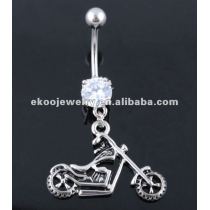 Motorbike Belly Ring Body Jewelry