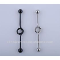 Body Jewelry 14 Gauge Titanium Plated Industrial Circle Barbell 1.6*38*5mm Steel Barbell