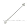 14 Gauge Basic Industrial Barbell Body Jewelry 32mm-42mm Mixed Sizes