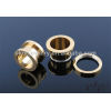 Steel Real Gold Plated Flesh Tunnel 1.6mm-16mm Mixed Sizes Free Shipping Wholesale Body Piercing