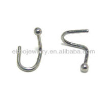 Body Jewelry Surgical Steel Ball Nose Screw 20 Gauge Nose Ring
