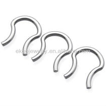 Surgical Steel Nickel Free Nose Rings Septum Retainers Mixed Sizes Free Shipping Wholesale Body Jewelry