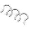 Surgical Steel Nickel Free Nose Rings Septum Retainers Mixed Sizes Free Shipping Wholesale Body Jewelry