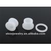 Body Jewelry White Acrylic Flesh Tunnel Ear Piercing