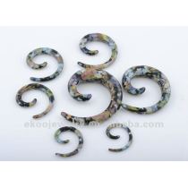 Imprint Acrylic Spiral Expander Ear Taper Body Jewelry