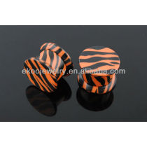 Body Piercing Tiger Skin Print Ear Plug