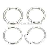 G23 Titanium Body Piercing Jewelry Highly Polished Titanium Segment Captive Ring