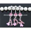 Letters A-Z Belly Ring Body Jewelry