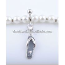 Slippers Belly Ring Body Jewelry