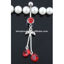 Cherry Belly Ring Body Jewelry