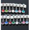 Double Gem Belly Button Rings Body Jewelry