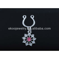 Free Shipping Clip on Fake Nipple Ring Body Jewelry