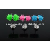 Glow in the dark Vibrating Tongue Rings Mixed Colors Vibrating Body Jewelry