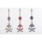 Dangle Skull Belly Button Ring Rhinestone 3 Colors Navel Piercing Body Jewelry Free Shipping