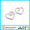 Highly Polished G23 Titanium Heart Cartilage Earrings