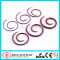 316L Surgical Steel Purple Titanium Anodized Spiral Ear Piercing