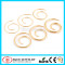 316L Surgical Steel Gold Titanium Anodized Spiral Ear Plugs