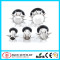 Steel Ear Plug with Spikes and Rubber O-ring Body Jewelry Making Supplies