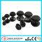 Black Titanium Anodized Cheater Plugs with O-Rings Earrings Fake Plugs