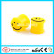Yellow Smiley Logo Flexible Silicone Ear Pulgs