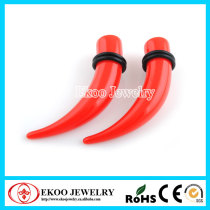 UV Acrylic Red Claw Ear Taper