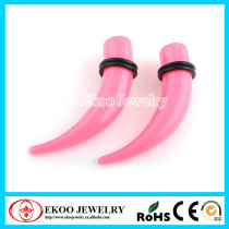 UV Acrylic Pink  Claw Ear Taper