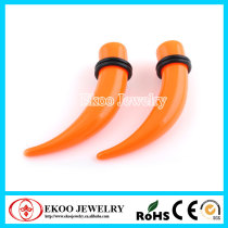 UV Acrylic Orange Claw Ear Taper