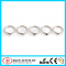 316L Stainless Steel Clip on Nose Hoop with Crystal Nose Rings