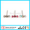 316L Surgical Steel with Gem Paved Crystal Top Magnetic Nose Stud