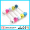 316L Surgical Steel Barbell with Wonderful Stripes UV Ball Tongue BarsUV Spots Tongue Ring Thailand Body Jewelry