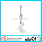 316L Surgical Steel Lizard Dangle Crazy Belly Button Rings