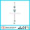 Butterfly with Two Falling Flowers CZ Dangle Belly Ring