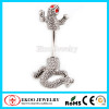 316L Surgical Steel Gecko Crazy Belly Button Rings